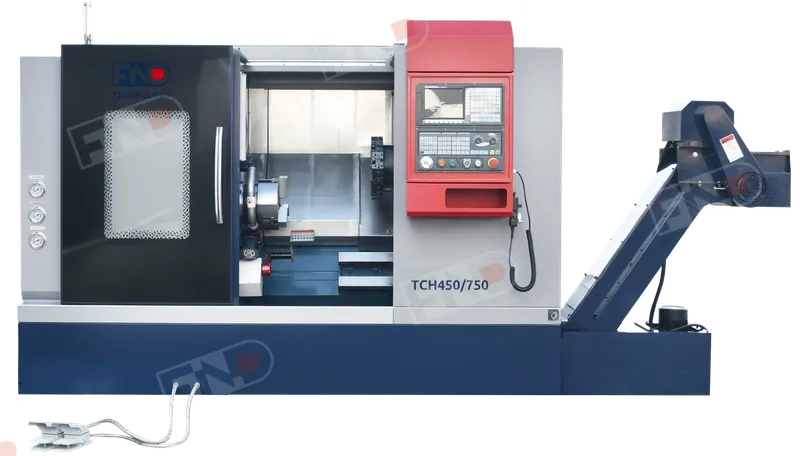 Токарный станок ЧПУ с наклонной станиной ФАЙНД ТСН 450/750